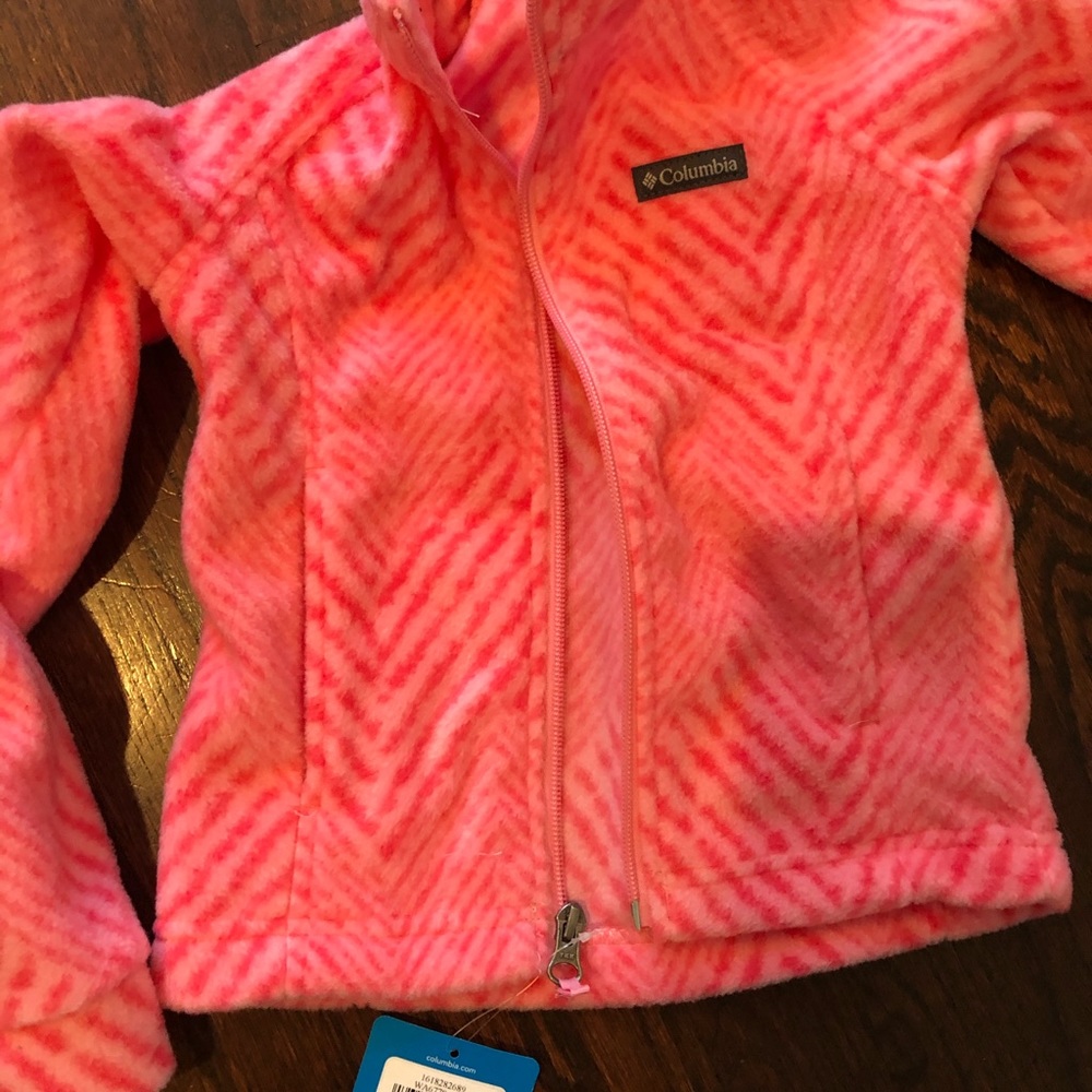 Girls Columbia Pink Fleece Jackets 2T